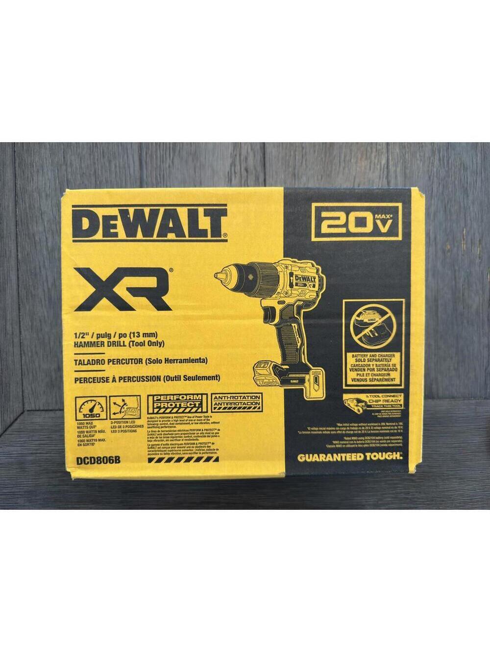 DeWalt XR 20V Max Hammer Drill DCD806B